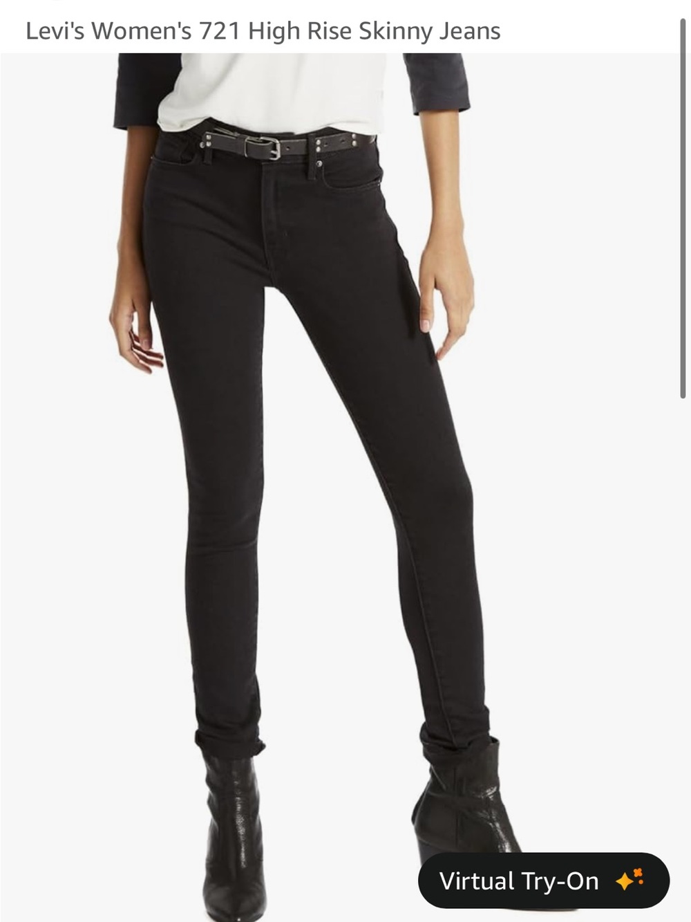 Levi's Women's High Rise Skinny Jeans in Black